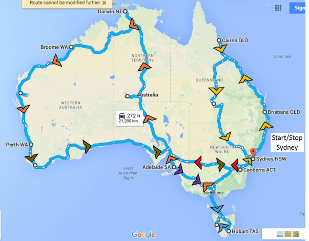 Australia Route