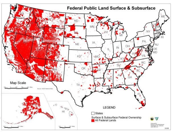 Federal Land Distribution